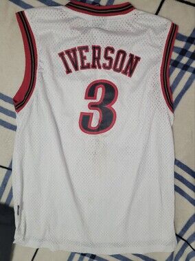 XL Kids Allen Iverson 76ers Basketball Jersey - Vintage